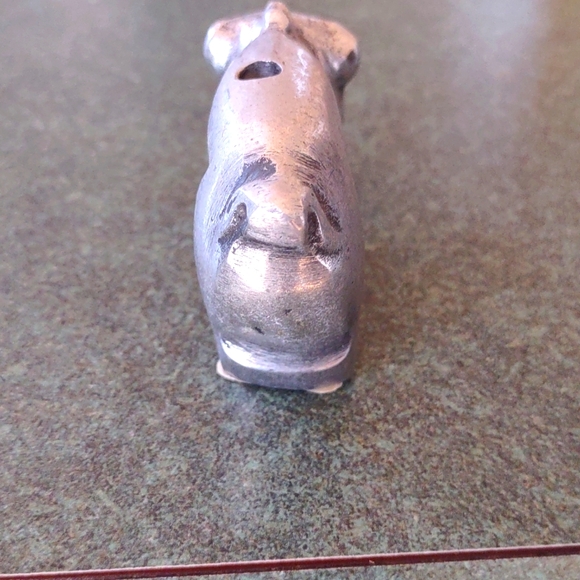 Charming Pewter Pig Figurine - Picture 4 of 8